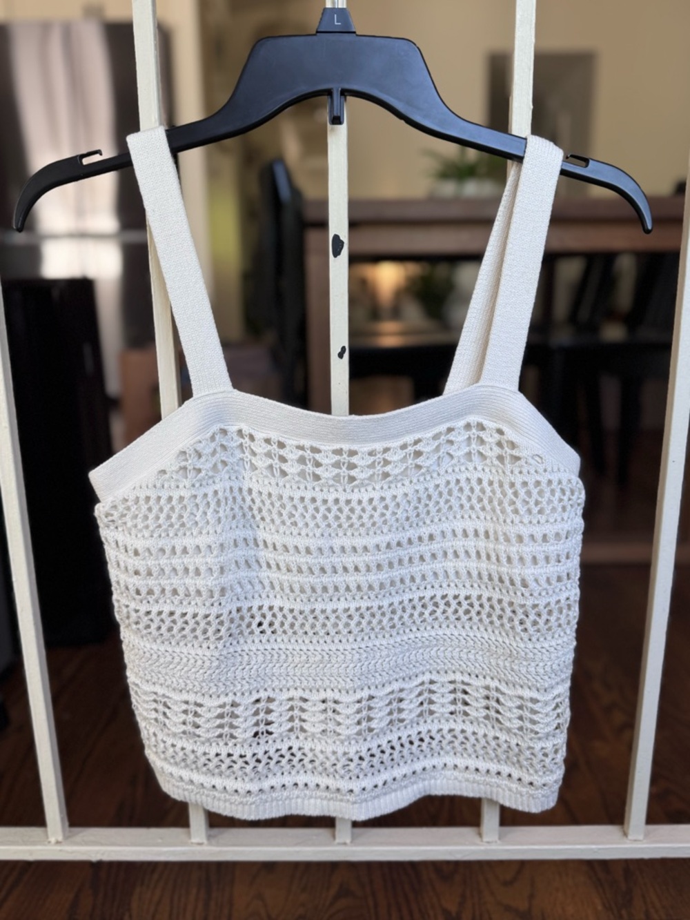 Abercrombie & Fitch Cream Crochet Knit Camisole